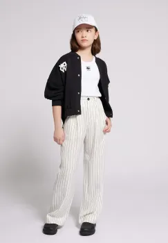 Dkny pantaloni copii culoarea alb, modelator, D62281 imagine
