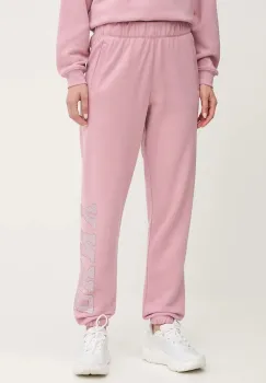 Dkny pantaloni de trening culoarea roz, cu imprimeu, DP5P3737 imagine