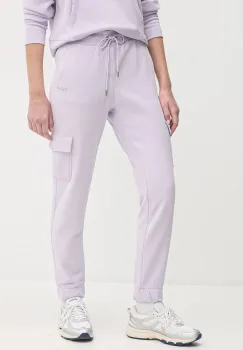 Dkny pantaloni de trening culoarea violet, neted, DP5P3504 imagine