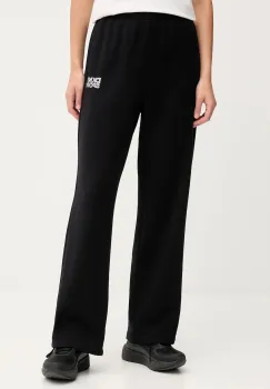 Dkny pantaloni de trening din bumbac culoarea negru, cu imprimeu, DP5P3650 imagine