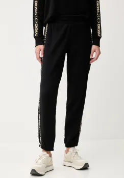 Dkny pantaloni de trening din bumbac culoarea negru, cu imprimeu, DP5P3719 imagine