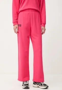 Dkny pantaloni de trening din bumbac culoarea roz, cu imprimeu, DP5P3650 imagine