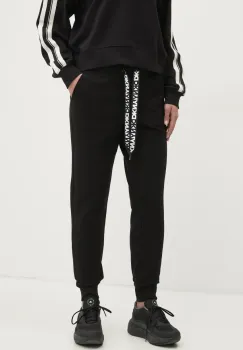 Dkny pantaloni de trening femei, culoarea negru, neted, DP5P3496 imagine