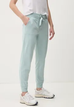 Dkny pantaloni de trening femei, culoarea turcoaz, neted, DP5P3496 imagine