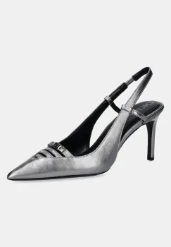 Dkny pantofi cu toc Malden culoarea argintiu, K1599746 imagine