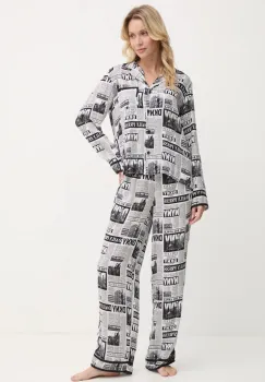 Dkny pijama femei, culoarea alb, YI90033 imagine