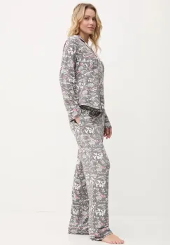 Dkny pijama femei, culoarea gri, YI90026F imagine