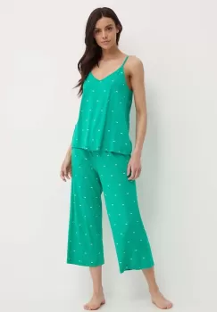 Dkny pijama femei, culoarea verde, YI90010 imagine