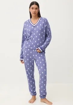 Dkny pijama femei, culoarea violet, YI90020 imagine