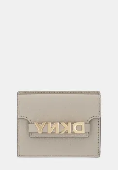 Dkny portofel de piele culoarea bej, R52ZKM22 imagine