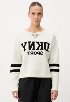 Dkny pulover culoarea bej, DP5R0749 imagine