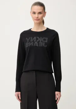 Dkny pulover culoarea negru, light, DJ4R0454 imagine