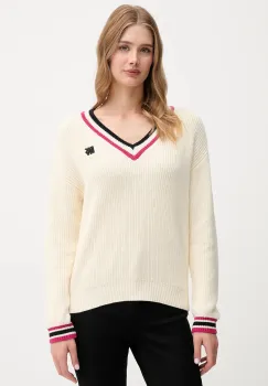 Dkny pulover de bumbac culoarea bej, calduros, DJ5R0730 imagine