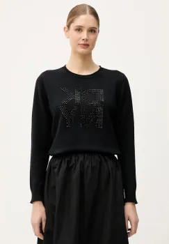 Dkny pulover de bumbac culoarea negru, DJ5R0840 imagine