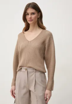 Dkny pulover femei, culoarea bej, P4KSAL67 imagine