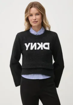 Dkny pulover femei, culoarea negru, DJ4R0504 imagine