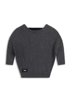 Dkny pulover pentru copii din amestec de lana culoarea gri, light imagine