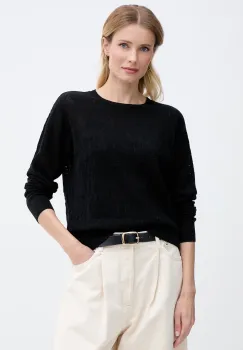 DKNY pulover pentru femei, cu bumbac imagine