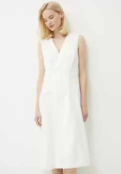 Dkny rochie culoarea alb, mini, drept, DD4A1519 imagine