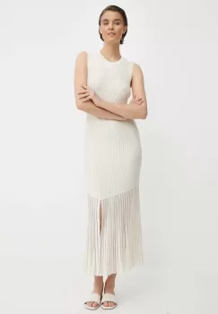 Dkny rochie culoarea bej, midi, mulata, P4BUAN36 imagine