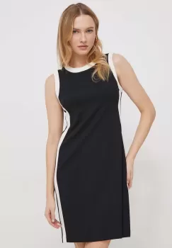 Dkny rochie culoarea negru, mini, drept imagine