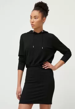 Dkny rochie culoarea negru, mini, drept imagine