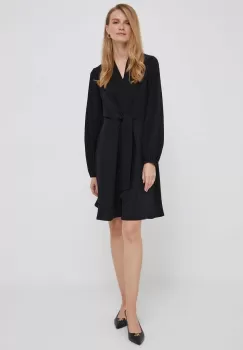 Dkny rochie culoarea negru, mini, mulata imagine