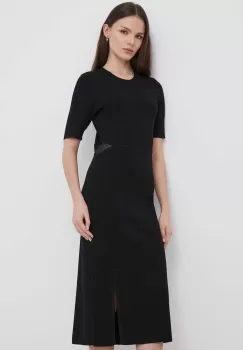Dkny rochie culoarea negru, mini, mulata, P4AUAN33 imagine