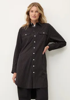 Dkny rochie culoarea negru, mini, oversize, D2G4A144 imagine