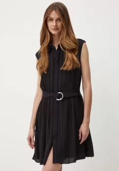 Dkny rochie culoarea negru, mini, oversize, DD4A1538 imagine