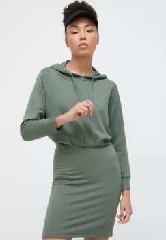 Dkny rochie culoarea verde, mini, drept imagine