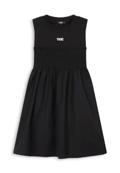 Dkny rochie fete culoarea negru, midi, evazati imagine