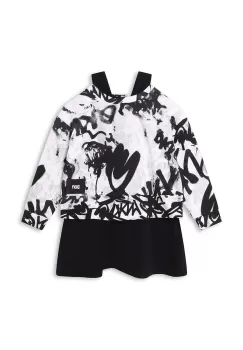 Dkny rochie si bluza copii culoarea alb, mini, evazati imagine