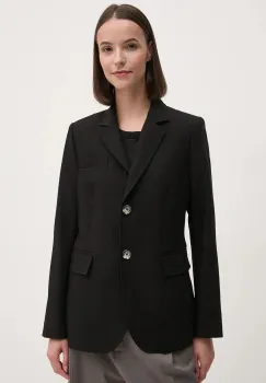 Dkny sacou culoarea negru, un singur rand de nasturi, neted, D2G4A200 imagine