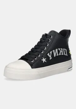 Dkny tenisi de piele Yaser Star culoarea negru, K4597935 imagine