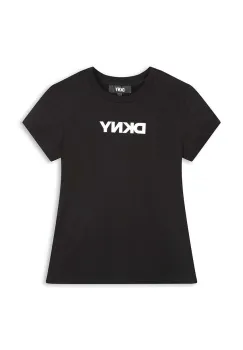 Dkny tricou copii culoarea negru, D62036 imagine
