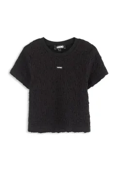 Dkny tricou copii culoarea negru, D62310 imagine