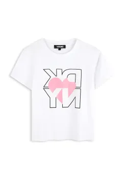 Dkny tricou copii culoarea roz, D62305 imagine