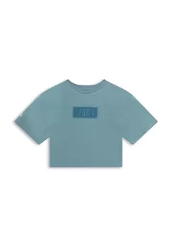 Dkny tricou copii culoarea verde, cu imprimeu imagine