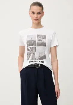Dkny tricou culoarea alb, DJ5T1526 imagine