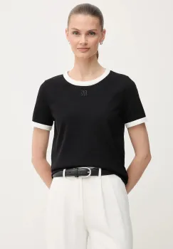 Dkny tricou culoarea negru, DJ5R0710 imagine