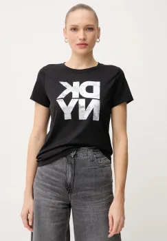 Dkny tricou culoarea negru, DJ5T1631 imagine