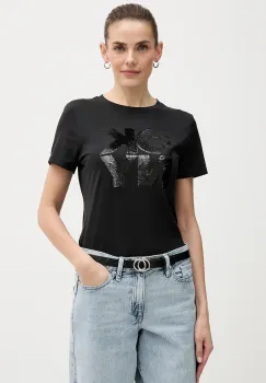 Dkny tricou culoarea negru, DJ6T1684 imagine