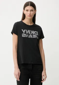 Dkny tricou culoarea negru, DJ6T1692 imagine