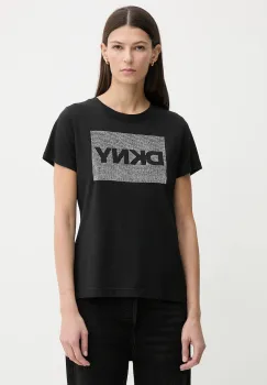 Dkny tricou culoarea negru, DJ6T1701 imagine