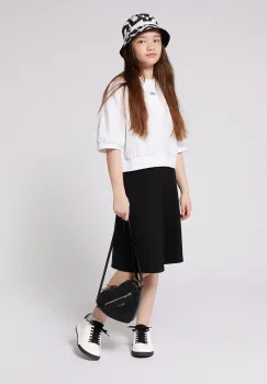 Dkny tricou de bumbac pentru copii culoarea alb, D62308 imagine