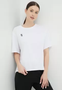 Dkny tricou de pijama culoarea alb imagine