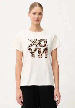 Dkny tricou din bumbac culoarea bej, DP5T1364 imagine