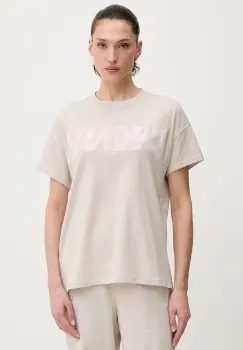 Dkny tricou din bumbac culoarea bej, DP6T1534 imagine