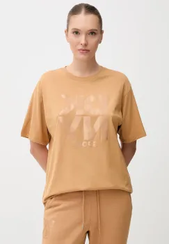 Dkny tricou din bumbac culoarea maro, DP5T1470 imagine
